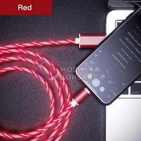 Кабель ESVNE Lightning LED 100см Red Магнитный